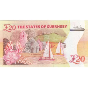 Guernsey, 20 Pounds, 1996, UNC, p58b