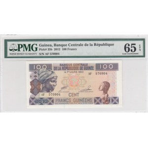 Guinea, 100 Francs, 2012, UNC, p35b