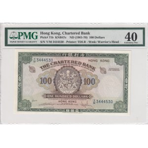 Hong Kong, 100 Dollars, 1961-70, XF, p71