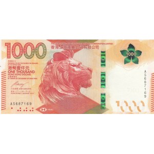 Hong Kong, 1.000 Dollars, 2018, UNC, pNew