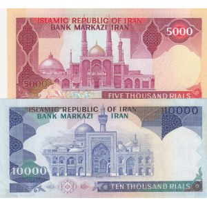 Iran, 5.000-10.000 Dinars, UNC, (Total 2 banknotes)