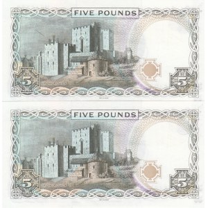 Isle of Man, 5 Pounds, 2015, UNC, p48, (Total 2 banknotes)
