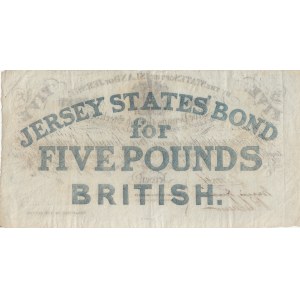 Jersey, 5 Pounds, 1840, XF, pA1r