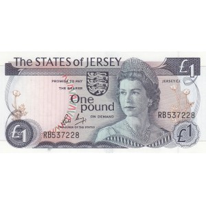 Jersey, 1 Pound , 1976-1988, UNC, p11b
