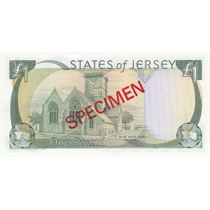 Jersey, 1 Pound, 1989, UNC, p15a, SPECIMEN
