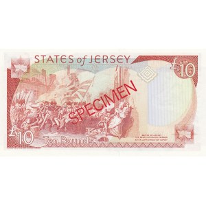 Jersey, 10 Pounds, 1993, UNC, p22s, SPECIMEN