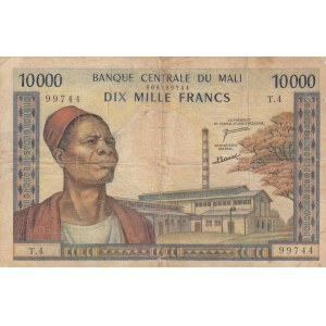 Mali, 10.000 Francs, 1970/1984, FINE, p15e