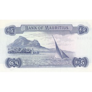 Mauritius, 5 Rupees, 1967, UNC, p30c