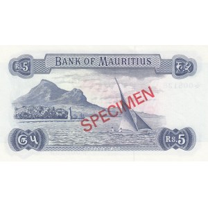 Mauritius, 5 Rupees, 1978, UNC, p30c