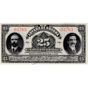 Mexico, 25 Centavos, 1915, UNC, pS1069