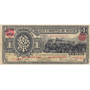 Mexico, 1 Peso, 1914, VF (+), pS388