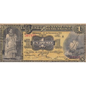 Mexico, 1 Peso, 1913, VF, pS464b