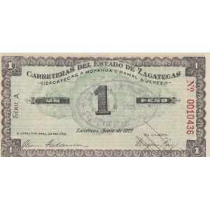 Mexico, 1 Peso, 1922, UNC, pUNL205