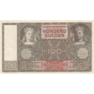 Netherlands, 100 Gulden, 1944, UNC, p51c