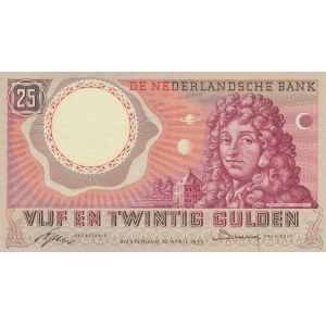 Netherlands, 25 Gulden, 1955, AUNC, p87