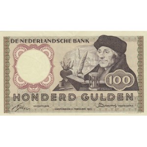 Netherlands, 100 Gulden, 1953, AUNC (-), p88