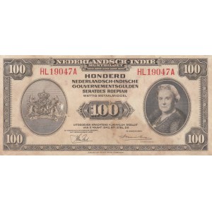 Netherlands Indies, 100 Gulden , 1943, FINE, p117
