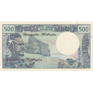 New Hebrides, 500 Francs, 1970, UNC, p19s, SPECIMEN