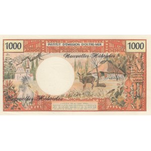 New Hebrides, 1.000 Francs, 1970, UNC, p20s, SPECIMEN