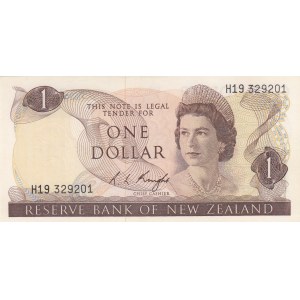 New Zealand, 1 Dollar, 1975/1977, AUNC, p163c