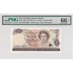 New Zealand, 1 Dollar , 1981-1985, UNC, p169a