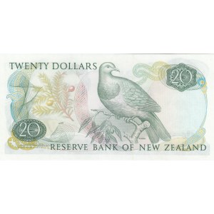 New Zealand, 20 Dollars, 1985, AUNC, p173b