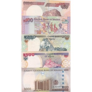 Nigeria, 0, (Total 5 banknotes)