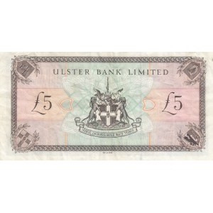 Northern Ireland, 5 Pounds, 1966, FINE (+), p322