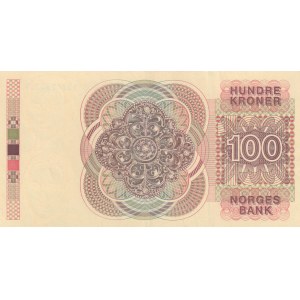 Norway, 100 Kroner, 1992, XF (+), p43d