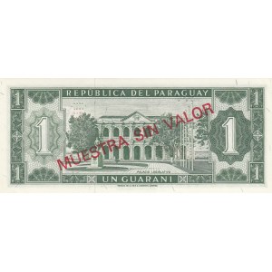 Paraguay, 1 Guarani, 1952, UNC, p193s, SPECIMEN