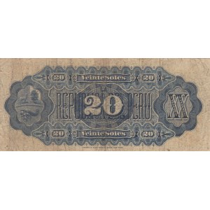 Peru, 20 Soles, 1879, FINE, p7a
