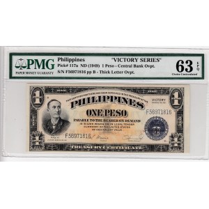 Philippines, 1 Peso, 1949, UNC, p117a