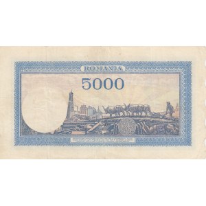 Romania, 5.000 Lei, 1944, VF, p56a