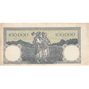 Romania, 100.000 Lei, 1946, VF, p58a