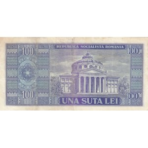 Romania, 100 Lei, 1966, VF, p97a