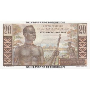 Saint Pierre & Miquelon, 20 Francs, 1950/1960, UNC, p24