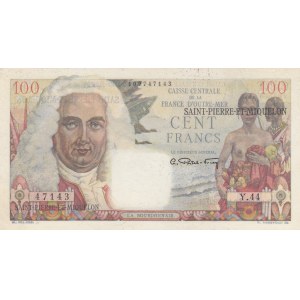 Saint Pierre & Miquelon, 100 Francs, 1946, UNC, p26