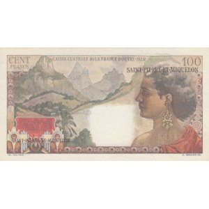 Saint Pierre & Miquelon, 100 Francs, 1946, UNC, p26