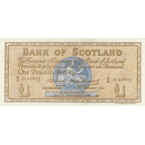 Scotland, 1 Pound, 1964, XF, p102