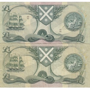 Scotland, 1 Pound, VF, p111, (Total 2 banknotes)