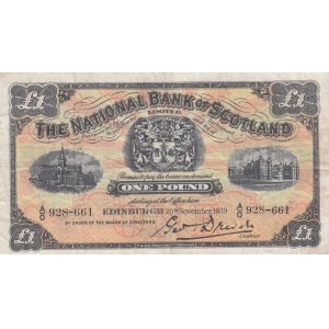 Scotland, 1 Pound, 1939, VF, p258a