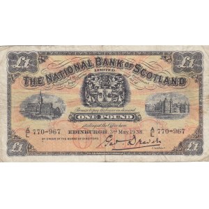 Scotland, 1 Pound, 1938, VF, p258a