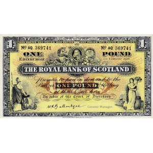 Scotland, 1 Pound, 1958, AUNC (-), p324b