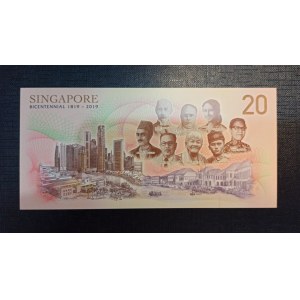 Singapore, 20 Dollars, 2019, UNC, pNew