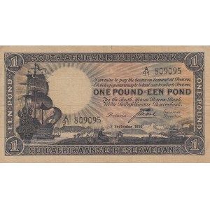 South Africa, 1 Pound, 1939, XF, p84e