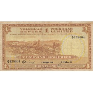 Southwest Africa, 1 Pound, 1958, VF, p14b
