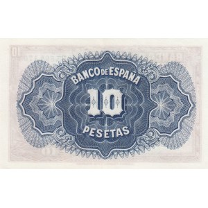 Spain, 10 Peseta, 1935, AUNC, p86