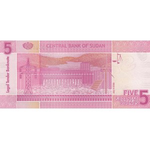 Sudan, 5 Pounds, 2006, UNC, p66, SPECIMEN