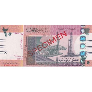 Sudan, 20 Pounds, 2006, UNC, p68, SPECIMEN