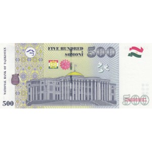 Tajikistan, 500 Somoni, 2010, UNC, p22